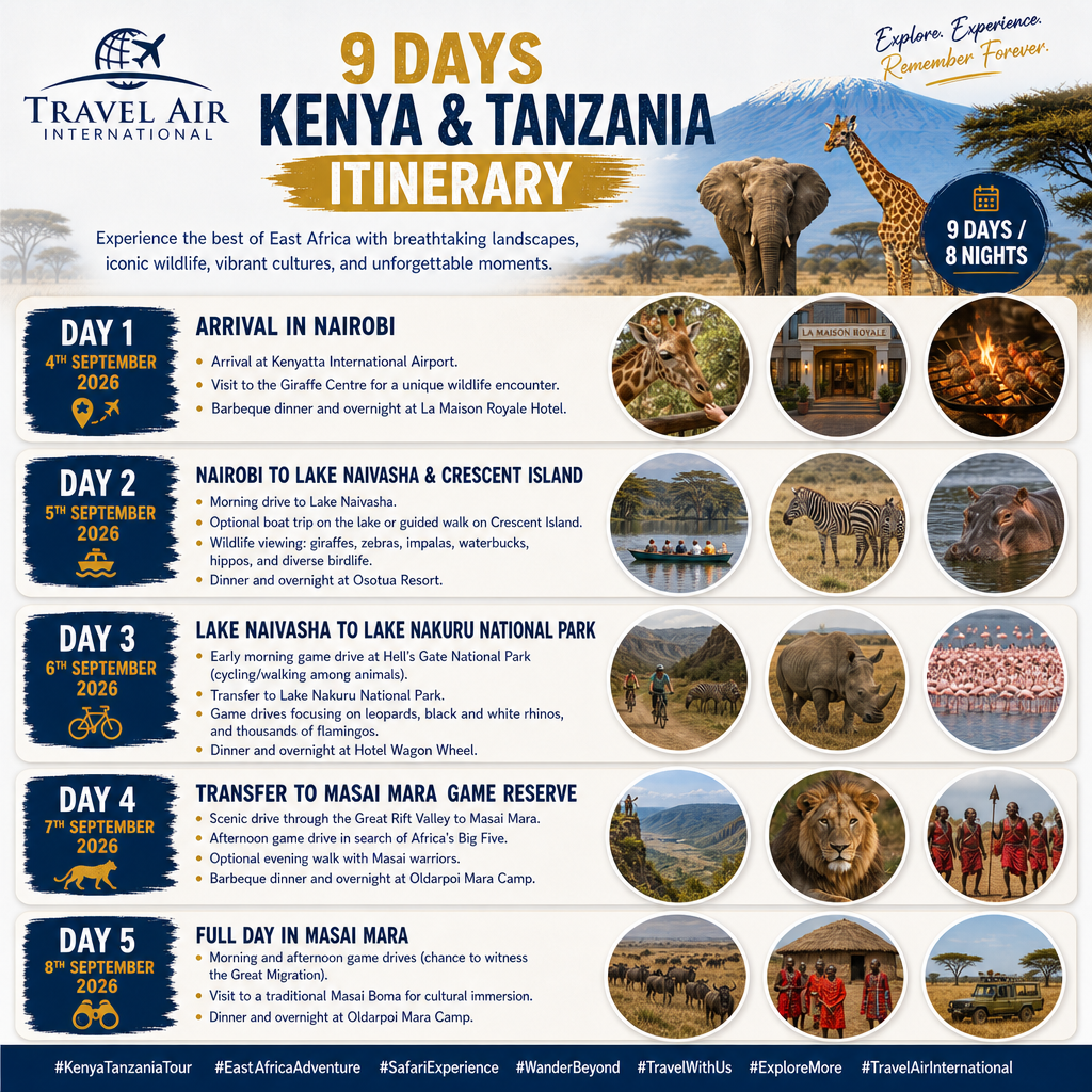 9 Days Kenya and Tanzania Safari