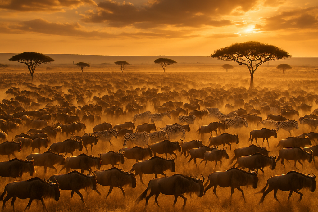 Great Migration in Masai Mara Game reserve